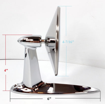 Exterior Door Mirror Assembly with Hardware for 1955-1957 Chevrolet Bel Air