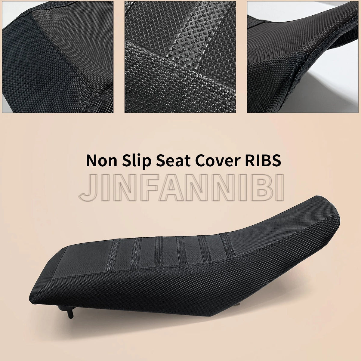 Black Non Slip Seat Cover Ribs for Honda Sportrax 400 TRX400EX (1999–2008)