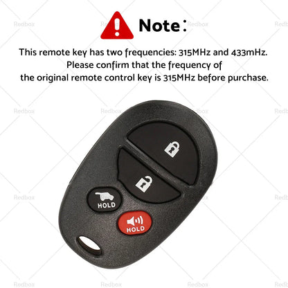 Remote Car Key with Battery 315 MHz for Toyota Aurion Kluger (2006-2013)