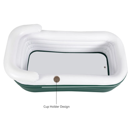 4-Layer Inflatable Bathtub with 130W Electric Pump for Adults