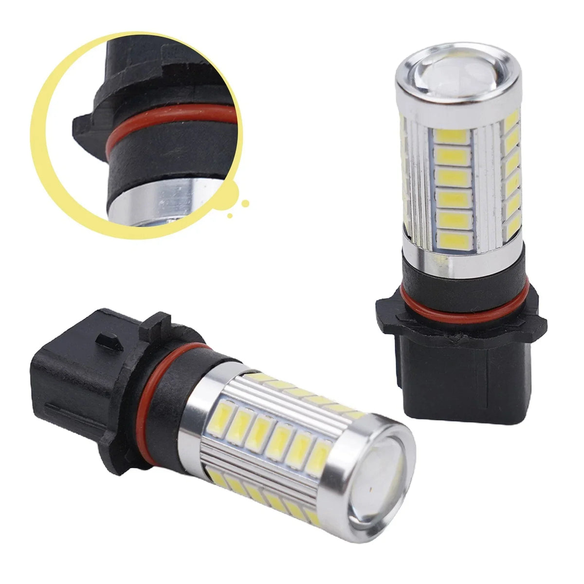 2 x LED Bulb Fog Lamp Daytime Running Light DRL White 12-24V for Mazda