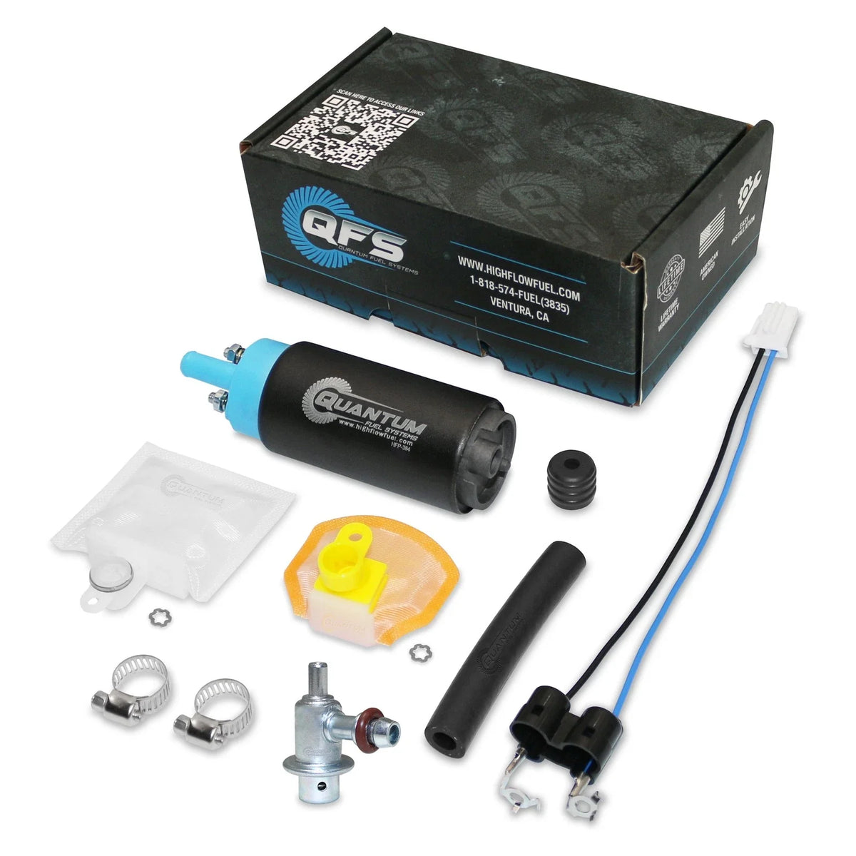 QFS EFI Fuel Pump + Regulator + Filter for Kawasaki Ninja ZX-6RR (2003–2004) 49040-1081
