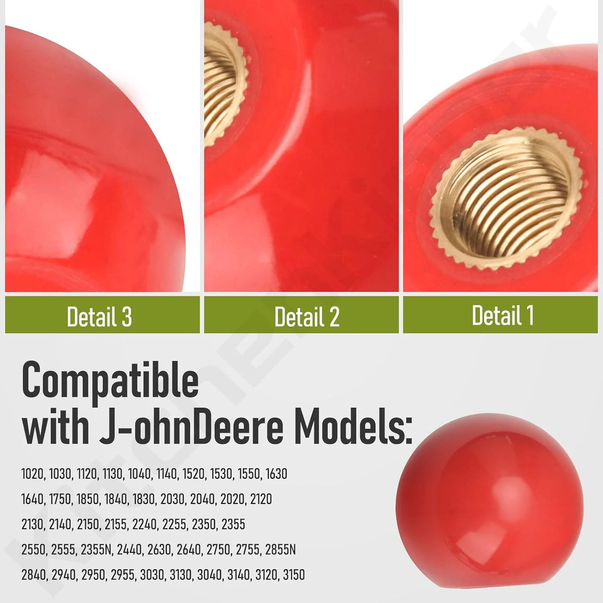 2PK Gear Shift Knob for John Deere 1020 2020 2640 2755 4430