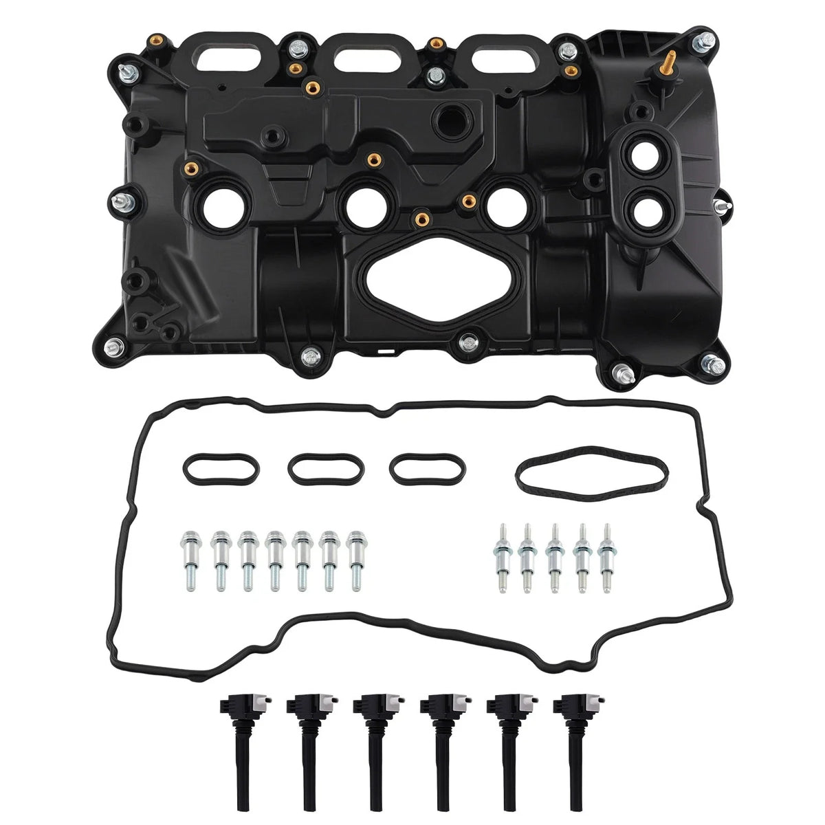 Engine Valve Cover + 6 Ignition Coils for Ford F-150/Expedition (2015–2020)