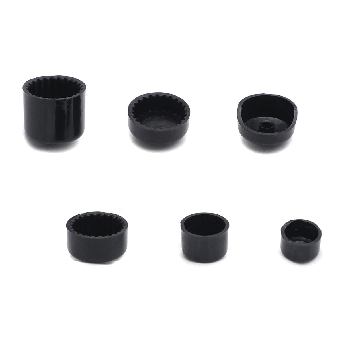 Set of 4 Black Bolt Toppers for Harley Road King Twin Cam FLH (1996–2006)