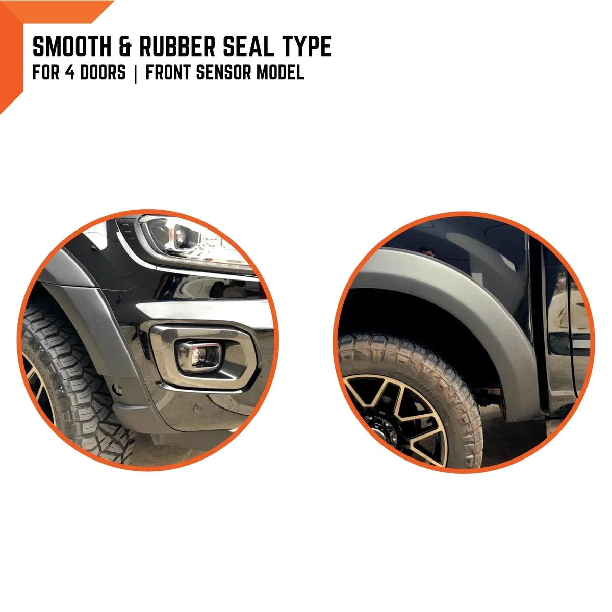 6" Grey Wildtrak Fender Flares for Ford Ranger PX3 (2018-2021)