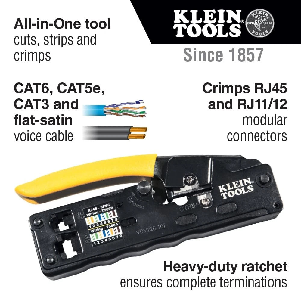 Compact Crimper for Klein Tools RJ45 (Data)