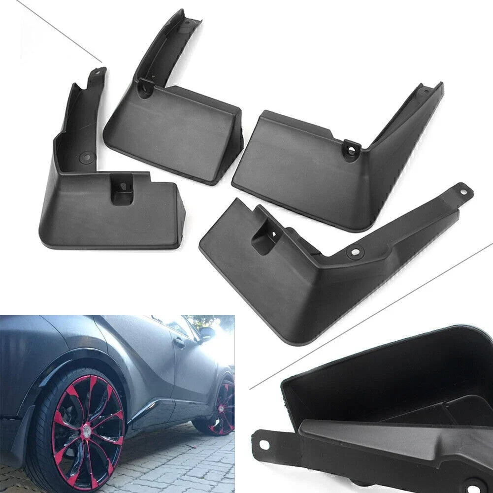 Set of 4 ABS Mud Flaps for Toyota CHR (2016–2018)