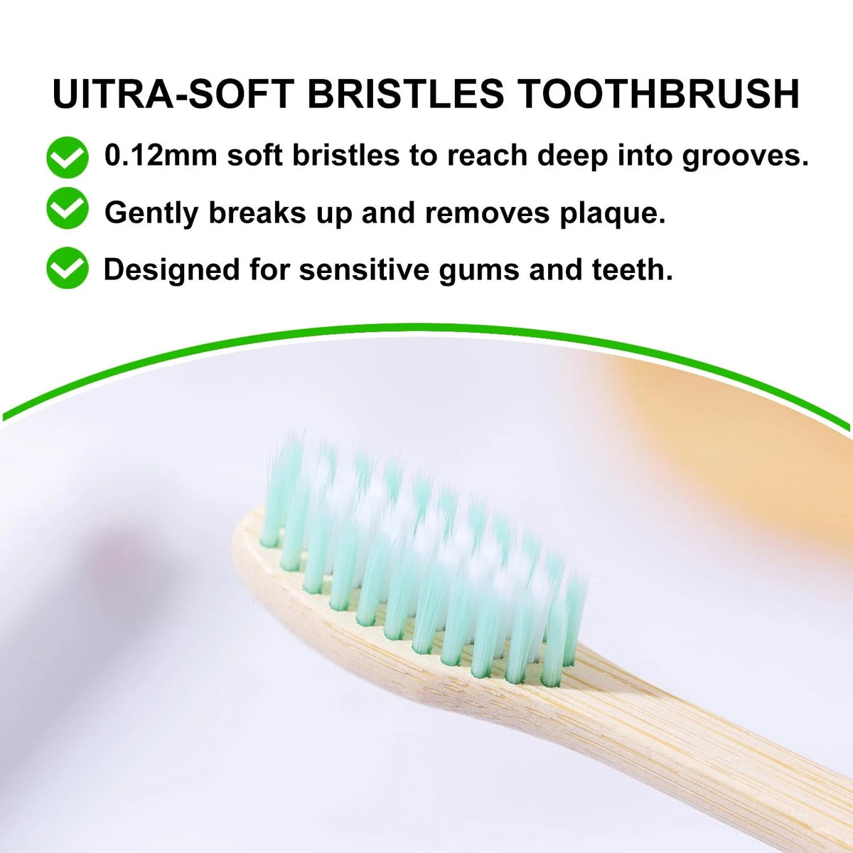 Toothbrush for BlueForest Era (Pack of 10) Green & White