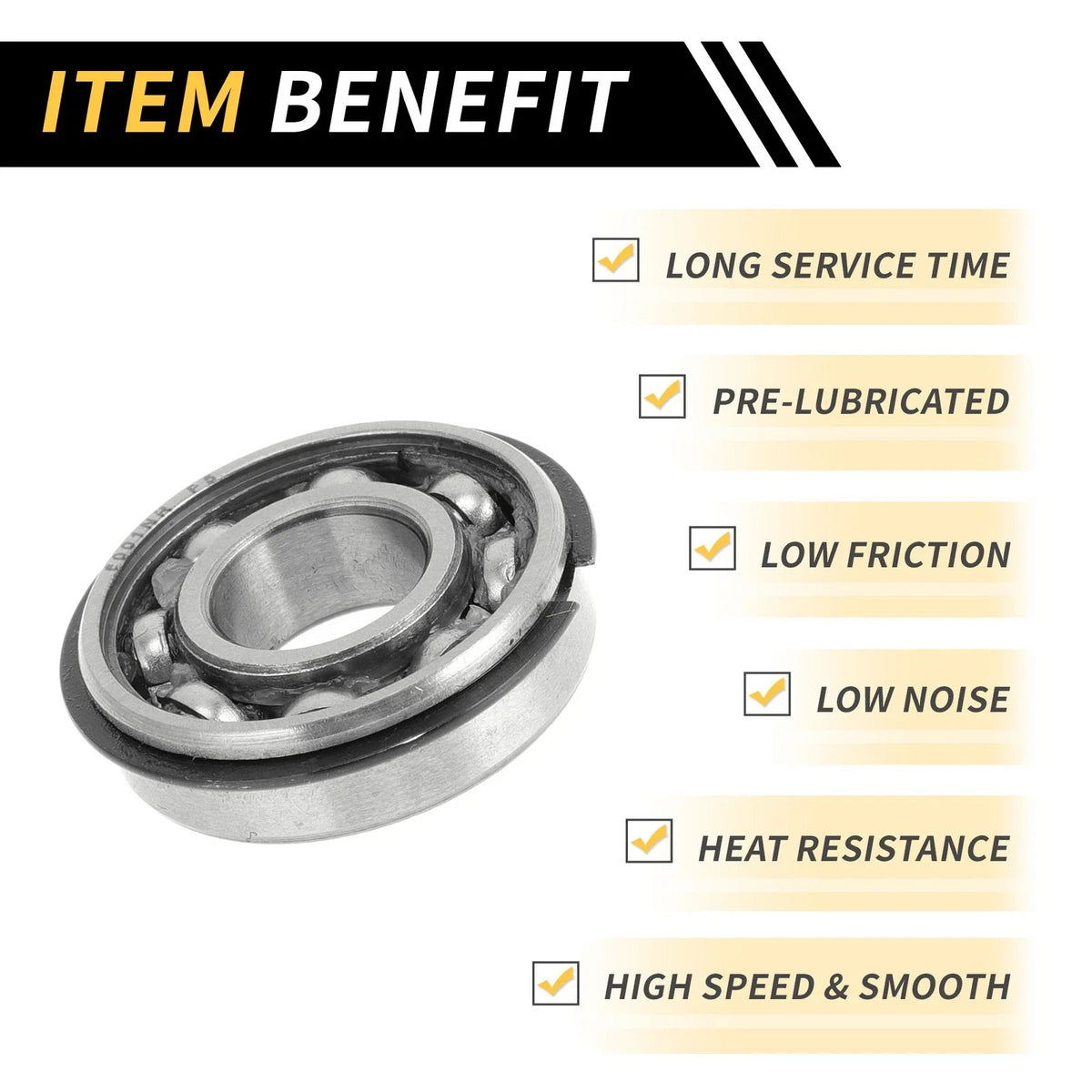 Deep Groove Ball Bearing P5 for Scooter Skateboard Wheel (12x28x8mm)