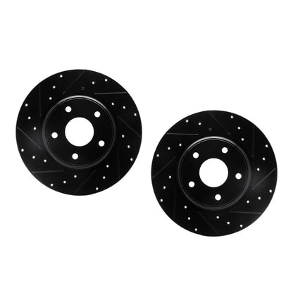 Rotor Set Rear Drilled and Slotted for Volkswagen Routan (2012–2014) ALX-PAU-DF-8002-40085-CLA4