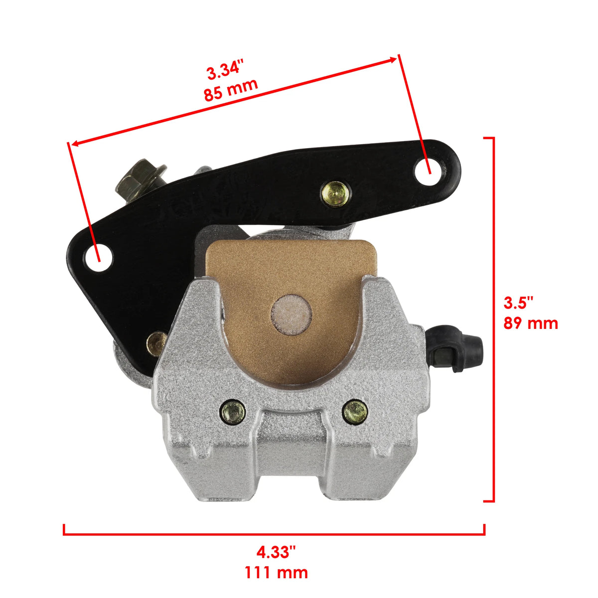 Front Brake Caliper W/Pads for Suzuki LT-A400 Eiger 400 (2002–2007) MP1729CR120SU