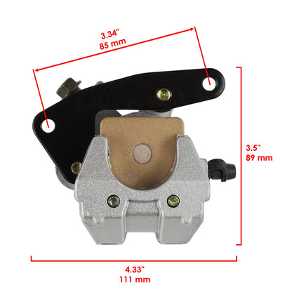 Front Brake Caliper W/Pads for Suzuki LT-A400 Eiger 400 (2002–2007) MP1729CR120SU