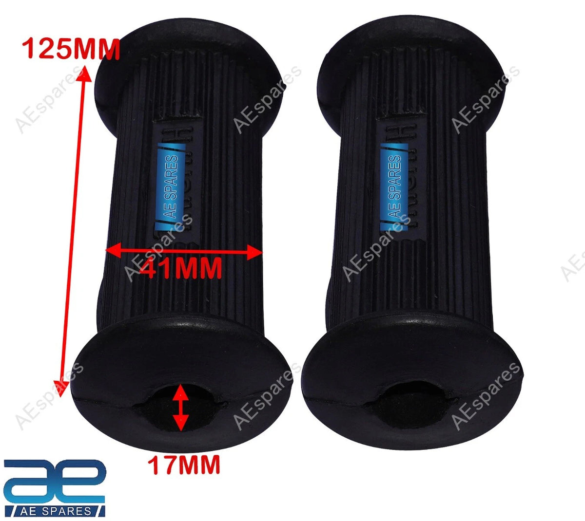 Rubber Footrest Set for Triumph 650 500 Bonneville Trident 750 T150