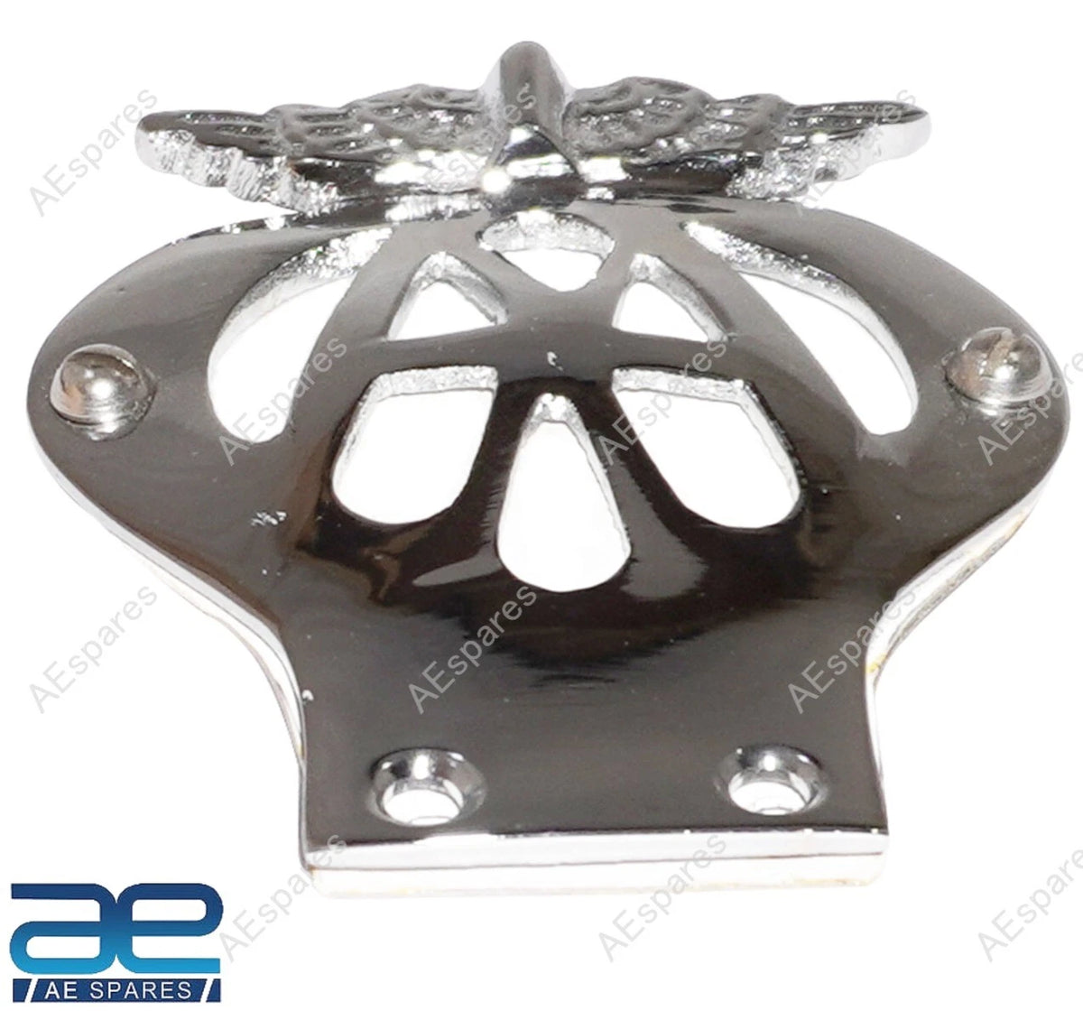 Chrome Grill Bumper Badge for Classic Vintage Cars Universal