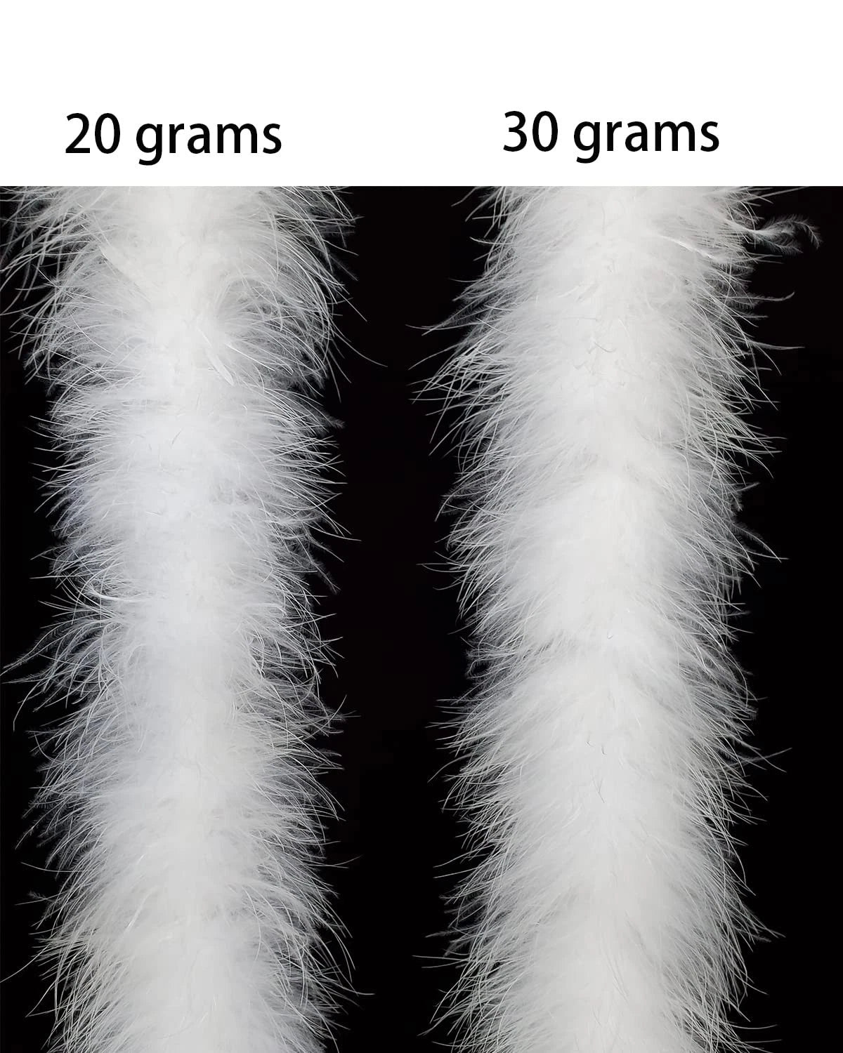 2 Yards Fluffy Marabou Feather Boa for DIY Craft Sewing Trim