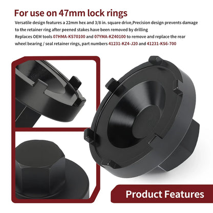 47mm Seal Bearing Retainer Tool 08-0256 for Honda CRF250RX (2019–2024)
