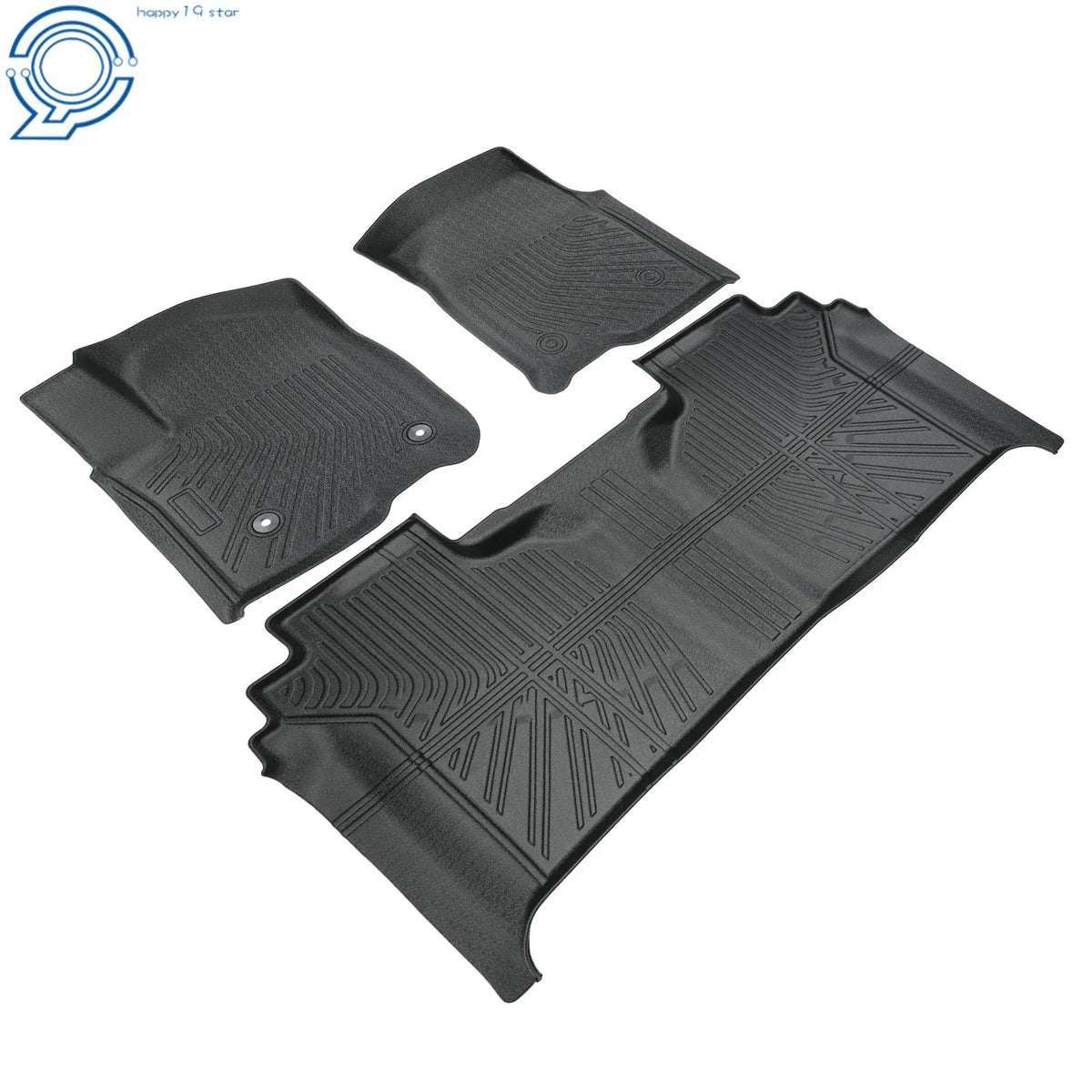 Set of 4 All Weather Floor Mats for Chevy Silverado/GMC Sierra Crew Cab (2019–2026)