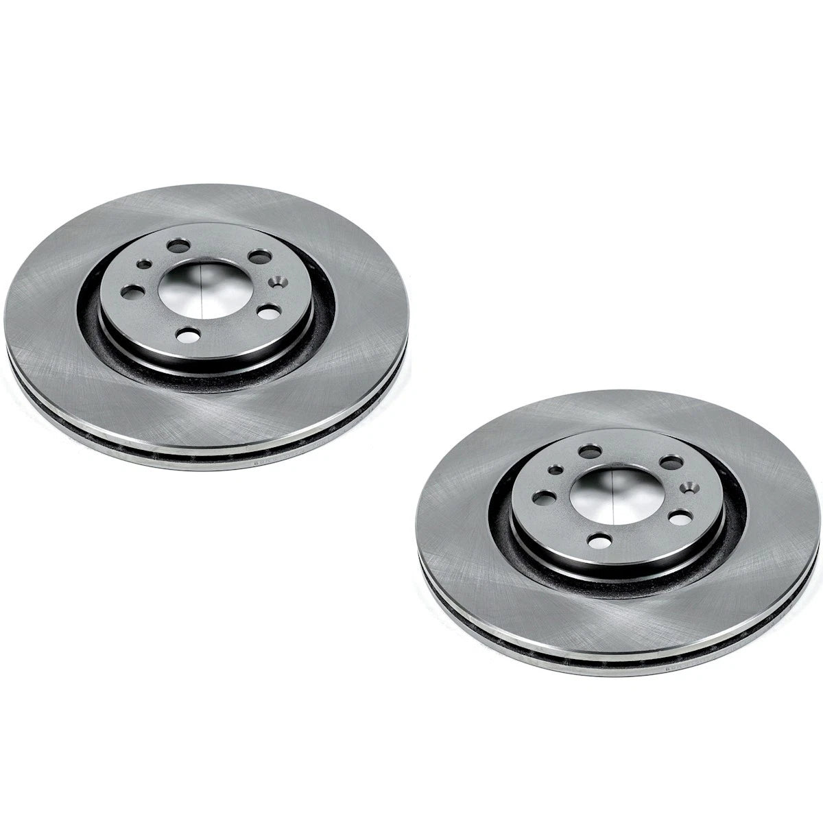 Set of 2 Powerstop Brake Discs Front for VW Golf City Jetta (1998–2010)