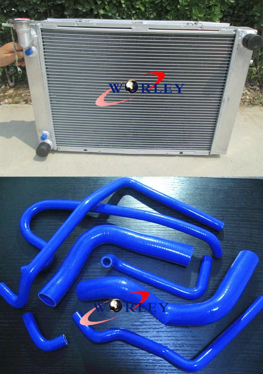 Aluminum Radiator & Black Hose for Holden Commodore VG VL VN VP VR VS V8 5.0L