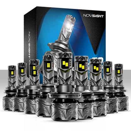 Set of 4 LED Headlight Bulbs 9005 9006 9007 H7 H11 H13 H4
