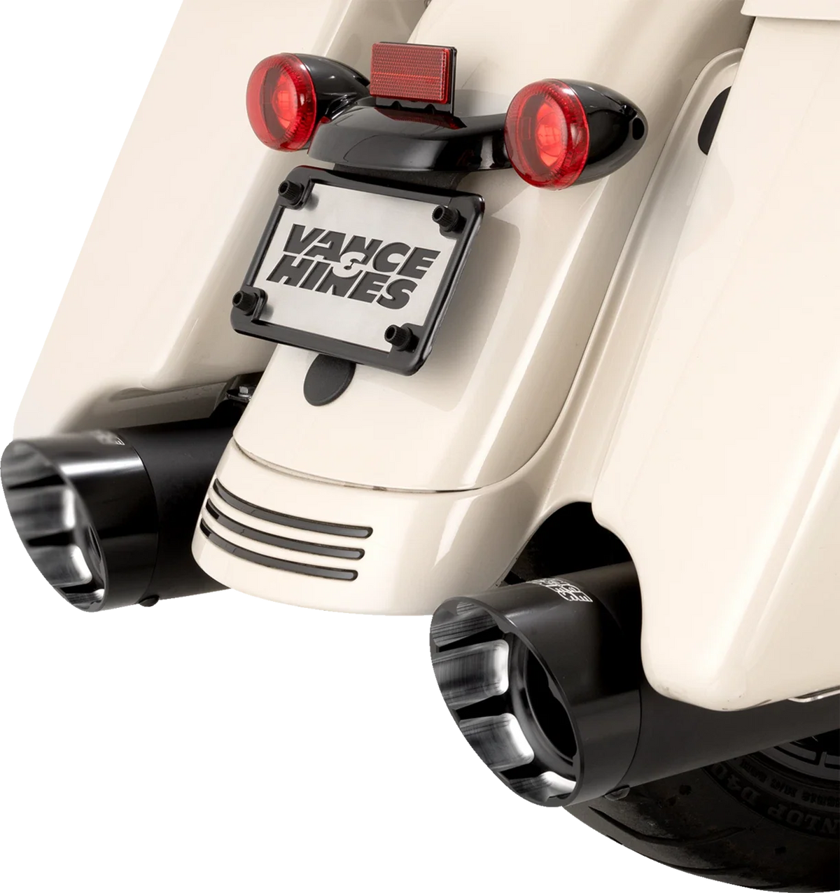 Vance & Hines Razorback 450 Slip-On Mufflers for M8 Bagger (2017–2023) 47960