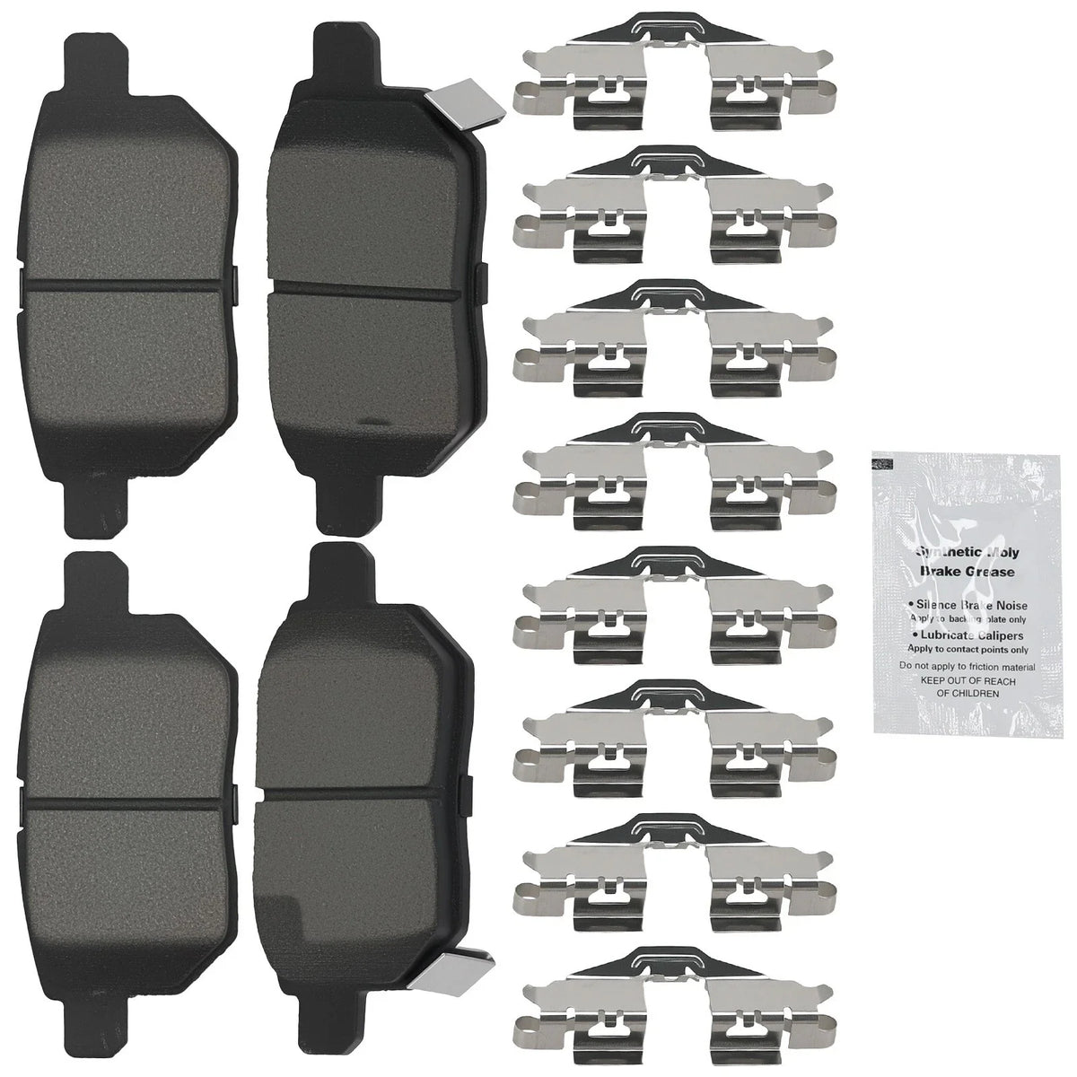 Set of 4 Rear Ceramic Brake Pads for Scion iM (2016) / tC (2011–2016) / xB (2008–2015)
