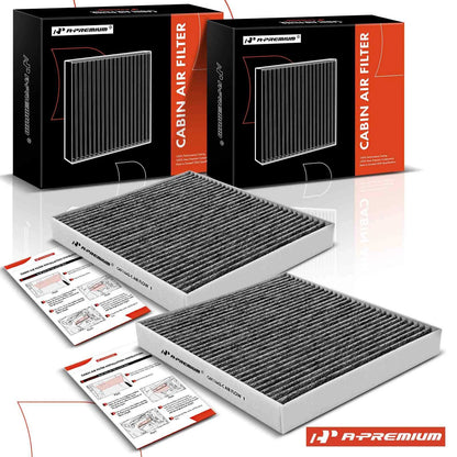 2X Activated Carbon Cabin Air Filter for Audi A3 S3 Volkswagen Golf (2013–2020) - 5Q0819653, 5QD819653, CF11643