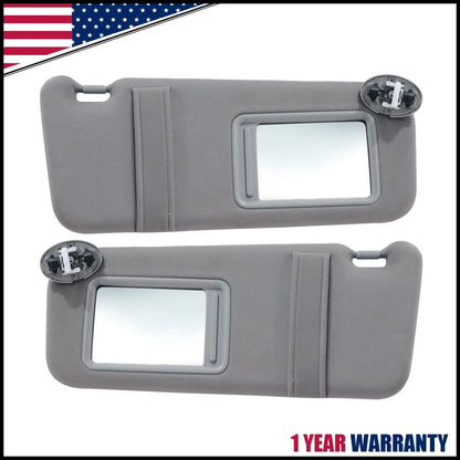 Sun Visor Pair Left & Right for Toyota Camry (2006–2011) Gray