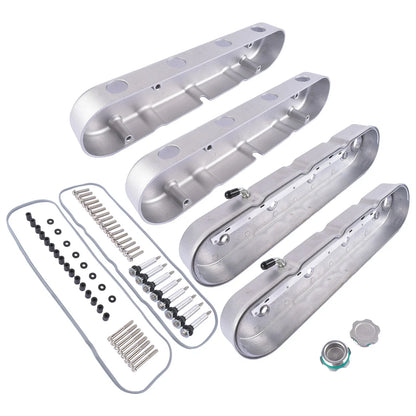 Aluminum Valve Covers with Coil Mounts for Chevy Small Block V8 (2000–2023)