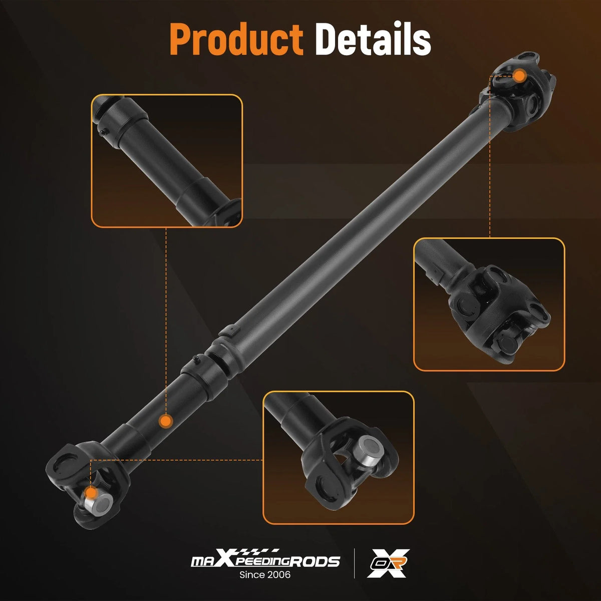 Front Drive Shaft Assembly for Jeep Wrangler TJ (1997–2002) 2.5L 4.0L 4WD