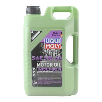 5L Liqui Moly Molygen 5W-40 Oil Change Kit for Audi A4 Quattro (2009–2016)