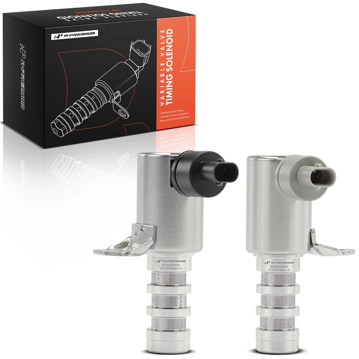 2X Engine Variable Valve Timing (VVT) Solenoid for Ford F-150 Taurus (AT4Z6M280A, AT4Z6M280B, VVT109, 917-197, 917-198)