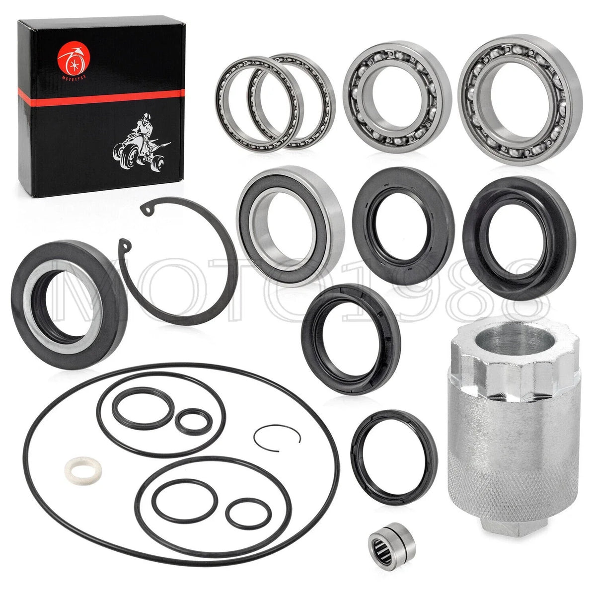 Rear Differential Bearing & Seal Kit with Pinion Tool for Honda Rancher 420 TRX (2007–2013)