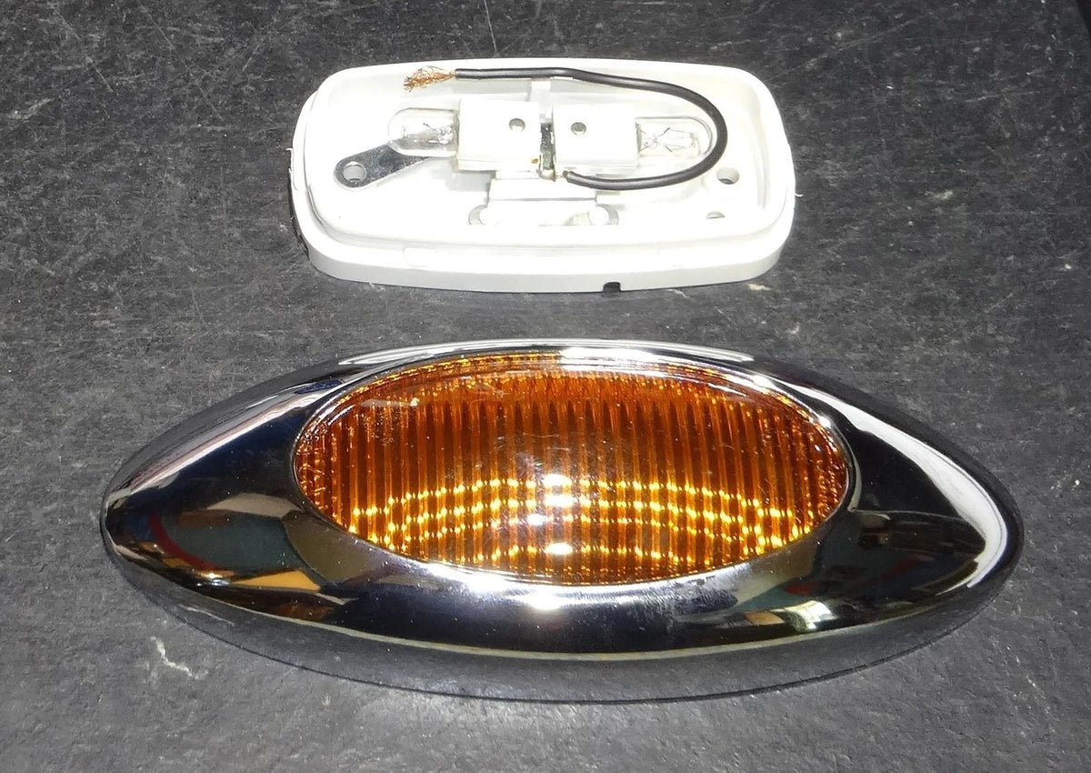 Clearance Light Phantom I Marker Amber Lens Incandescent Chrome for UP#31260