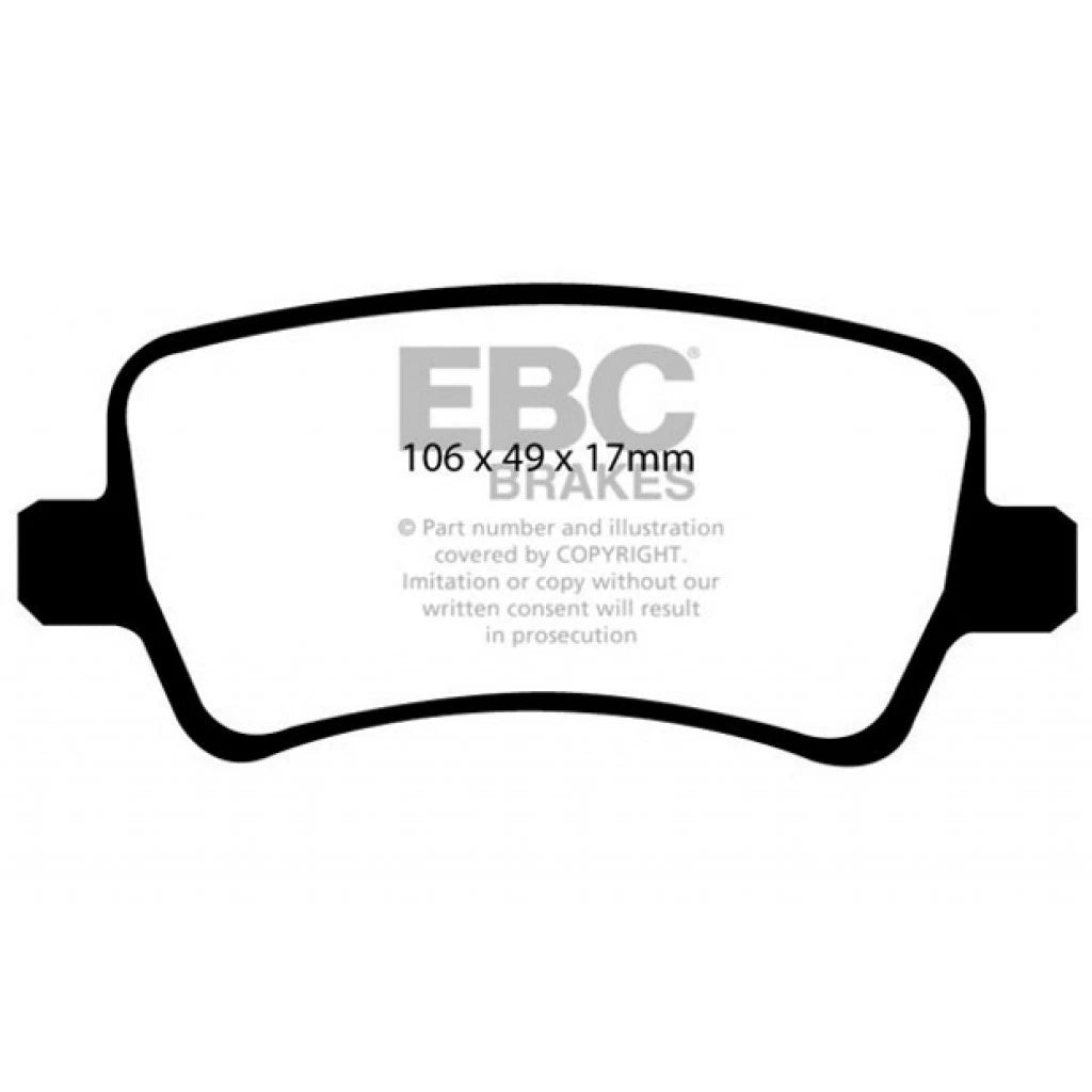 EBC Rear Brake Pads for Volvo XC60 (2010–2019) TLX-ebcDP31934C-CL360A74