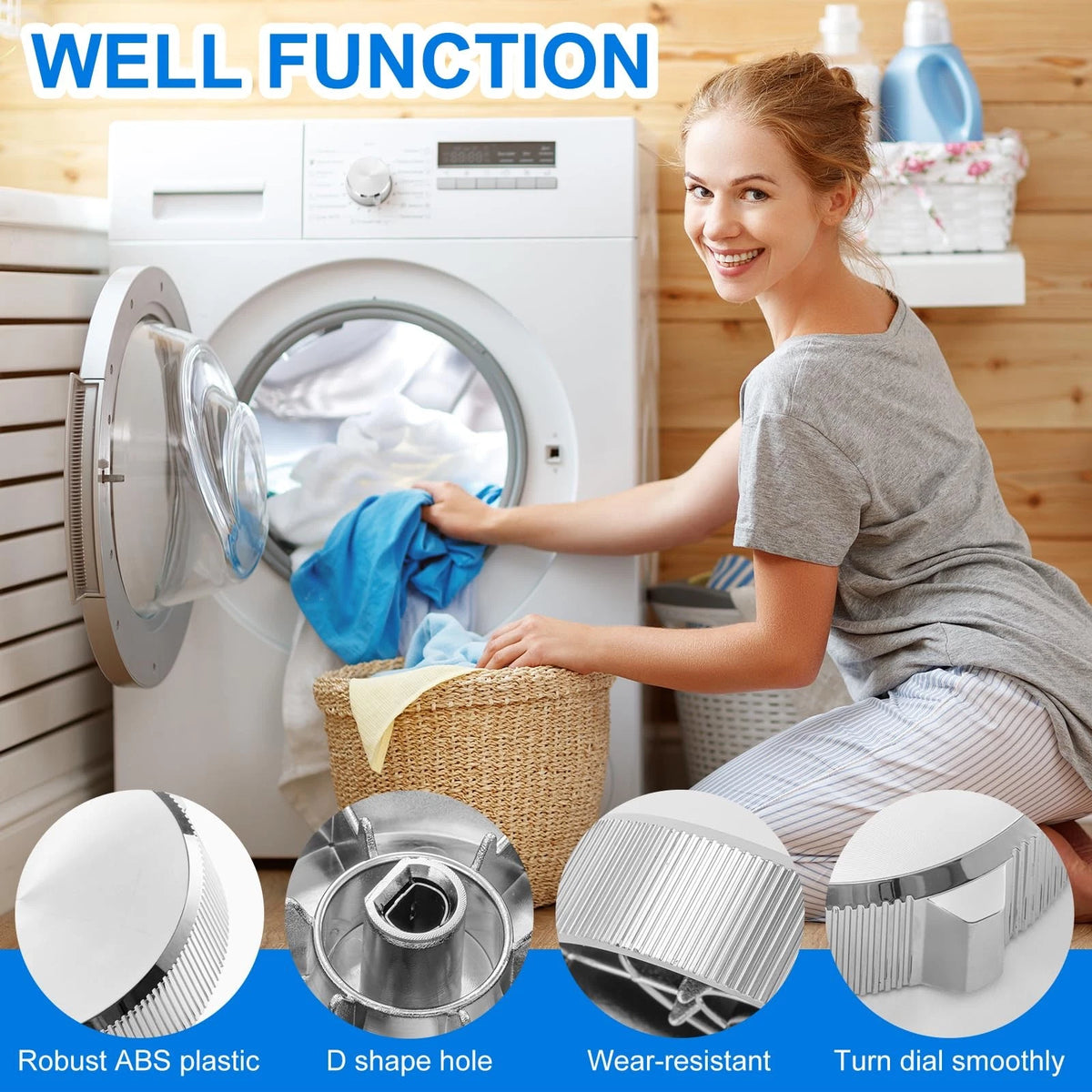 Dryer Knob for Maytag Washer Dryer (W11675852, W11328381)
