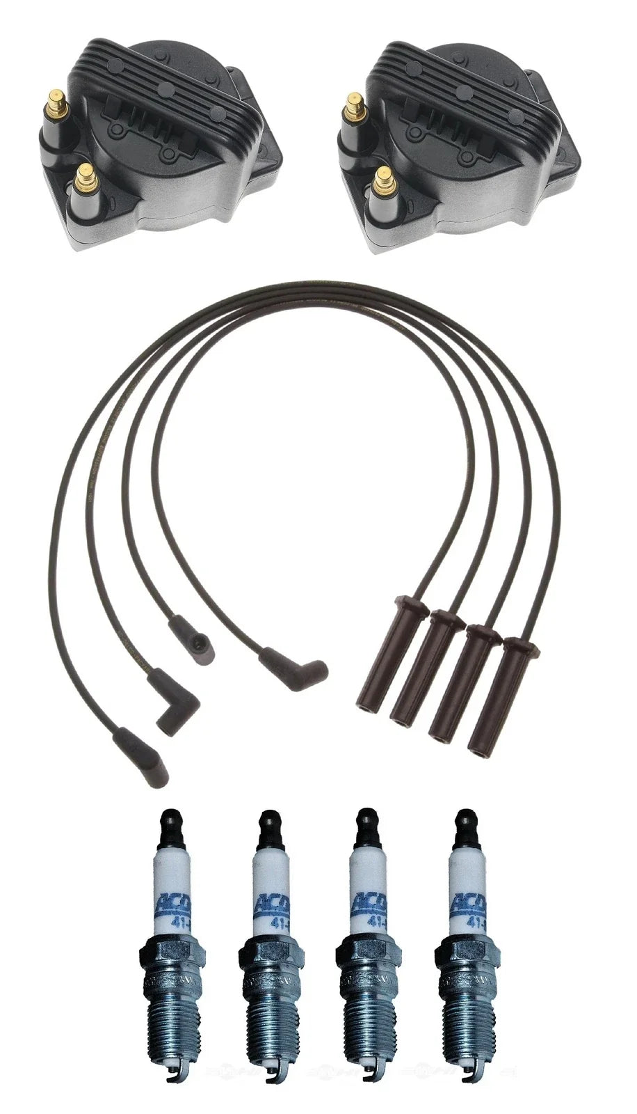 Ignition Wires 2 Coils 4 Spark Plugs Kit ACDelco for GMC Sonoma (1998)