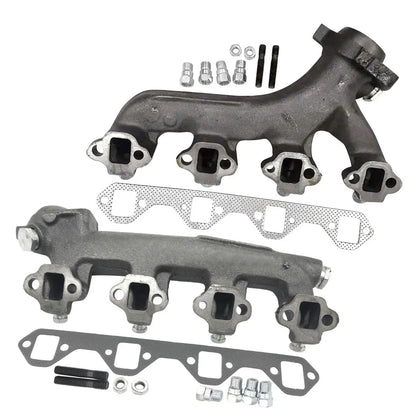 2X Exhaust Manifold w/ Gasket Kit for Ford F-150 250 350 (1980–1996)