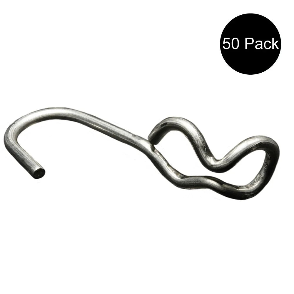 50 SJ Hooks for Rubber Rope Shock Cord Bungee Cord Tie Down Hook