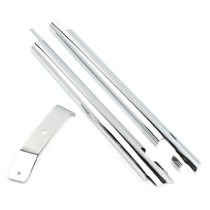 Chrome Frame Down Tube Covers Accent Trim for Harley Softail Twin Cam (2000–2006)