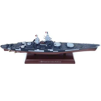 9.8in Alloy French Battleship Richelieu Model Prototype Military Ship