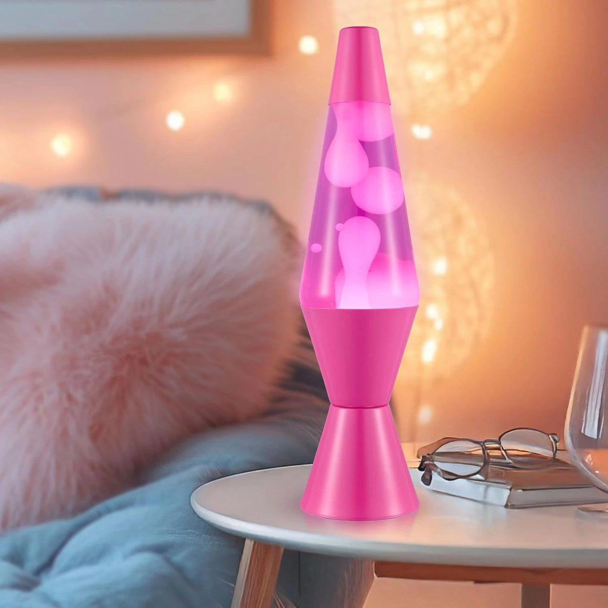 Lava Lamp Original 14.5" Wild Pink Classic Liquid Motion Table Lamp