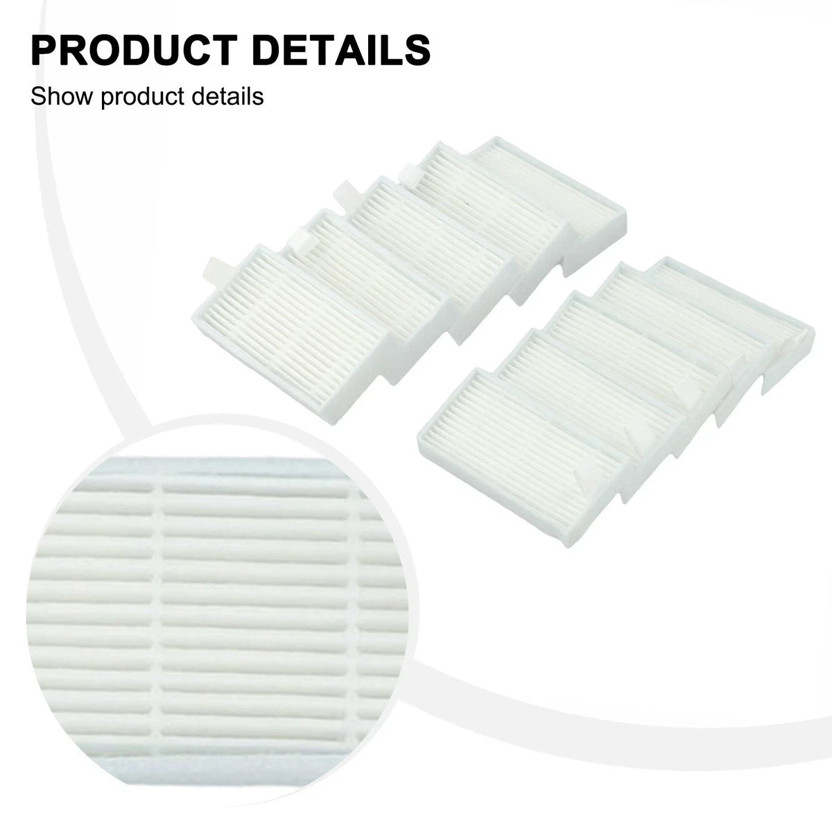 Set of 10 Cleaning Filters for Medion MD Vacuum Cleaner