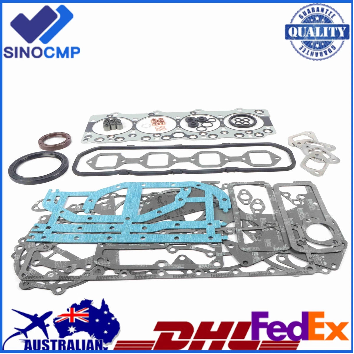 Engine Full Gasket Kit for Isuzu Hitachi Kobelco JCB Link-Belt Digger (4BG1 4BG1T)