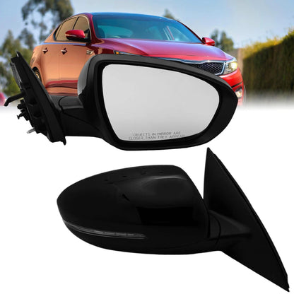 Passenger Side Mirror for Kia Optima (2014–2015) with Power Glass & Turn Signal
