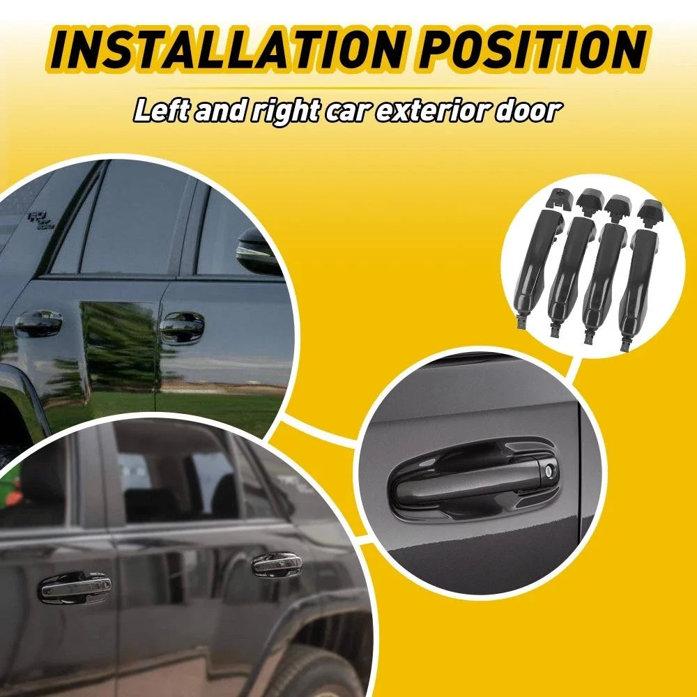 Set of 4 Outside Door Handles for Toyota 4Runner (2010–2014) 69211-60090