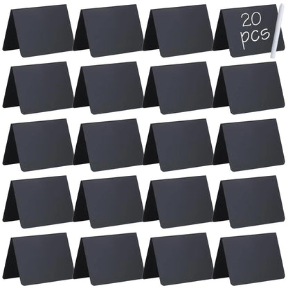 20 Pack Mini Chalkboard Signs for Food Buffet Party