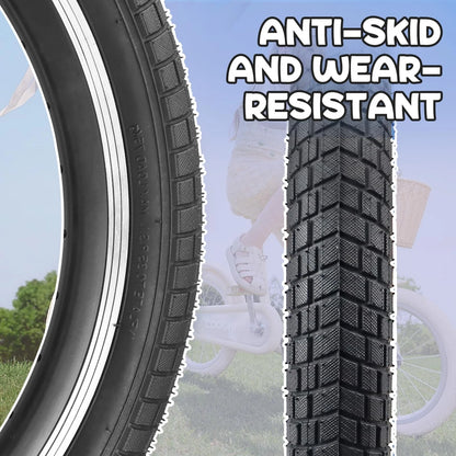 Set of 2 Balinge 20x2.125 Tires with Tubes and Levers for 20" Bikes (20")