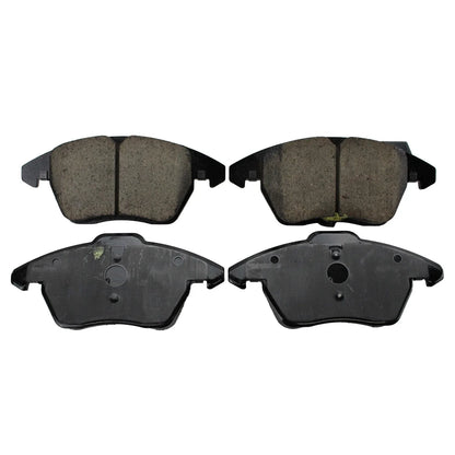 Front Rotors & Akebono EURO Ceramic Brake Pads Kit for Beetle Jetta
